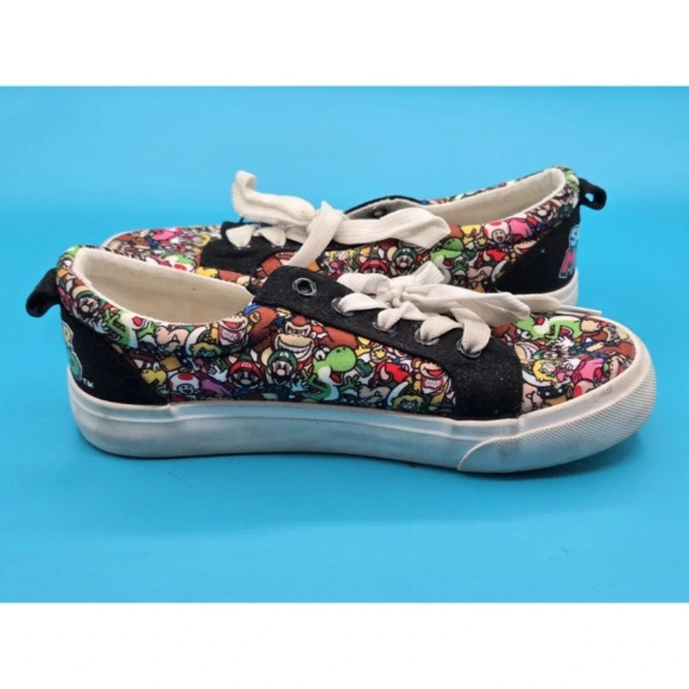 Super Mario Bro Shoes‎ Kids Size 3 Ground Up Low Top Laced